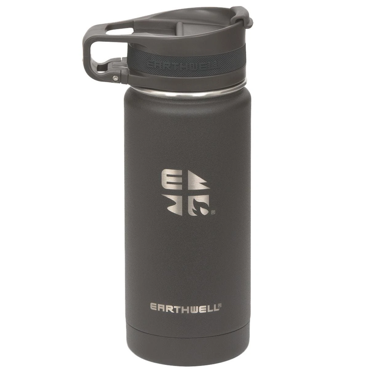 Earthwell Roaster Loop Vacuum Bottle 473ml Volcanic Black 3 Earthwell Roaster Loop Vacuum Bottle 473ml Volcanic Black