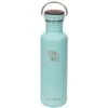 Earthwell Woodie Single Wall Bottle 800ml Walnut / Aqua Blue -Military1st Shop earthwell woodie sw walnut aqua blue 01 1
