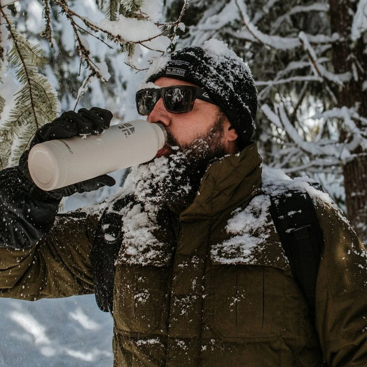 Earthwell Woodie Vacuum Bottle 650ml Pine / Aqua Blue 4 Earthwell Woodie Vacuum Bottle 650ml Pine / Aqua Blue - Image 2