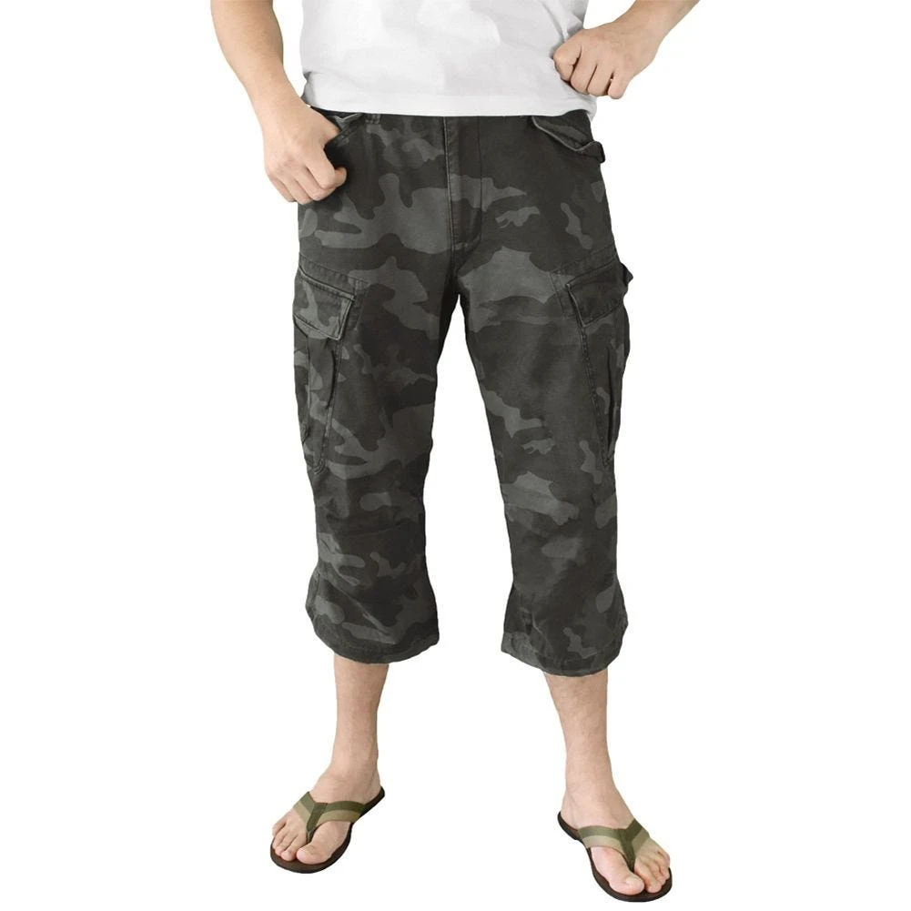 Surplus Engineer Vintage 3/4 Shorts Black Camo 4 Surplus Engineer Vintage 3/4 Shorts Black Camo - Image 2