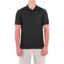 First Tactical Men's Performance Short Sleeve Polo Black -Military1st Shop first tactical MensPerformanceShortSleevePolo BLACK ALL 3 1