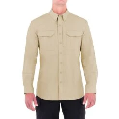 First Tactical Men's Specialist Long Sleeve Tactical Shirt Khaki -Military1st Shop first tactical MensSpecialistLongSleeveTacticalShirt KHAKI ALL 3 1
