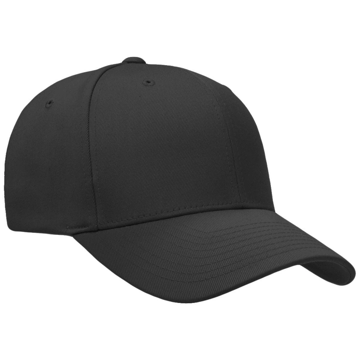 Flexfit Wooly Combed Cap Black/Black 3 Flexfit Wooly Combed Cap Black/Black