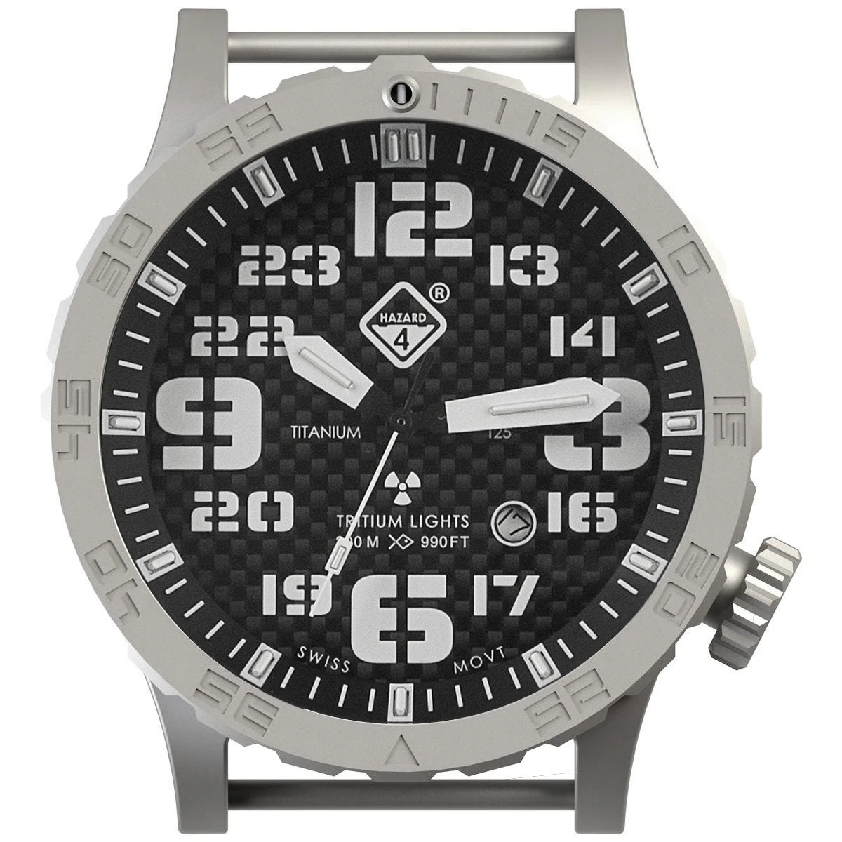 Hazard 4 Heavy Water Diver Titanium Tritium Watch Carbon Blue/Red 4 Hazard 4 Heavy Water Diver Titanium Tritium Watch Carbon Blue/Red - Image 2