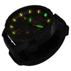Hazard 4 Heavy Water Diver Titanium Tritium Watch Agent Orange Yellow/Green -Military1st Shop hazard 4 hwd watch agent orange c yggg 0033