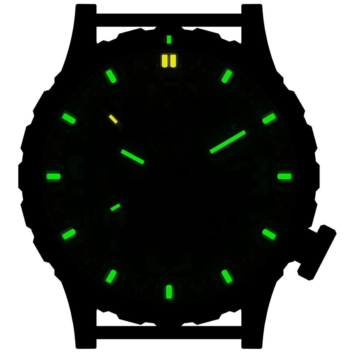 Hazard 4 Heavy Water Diver Titanium Tritium Watch Arid Brown GMT Green/Yellow 4 Hazard 4 Heavy Water Diver Titanium Tritium Watch Arid Brown GMT Green/Yellow - Image 2