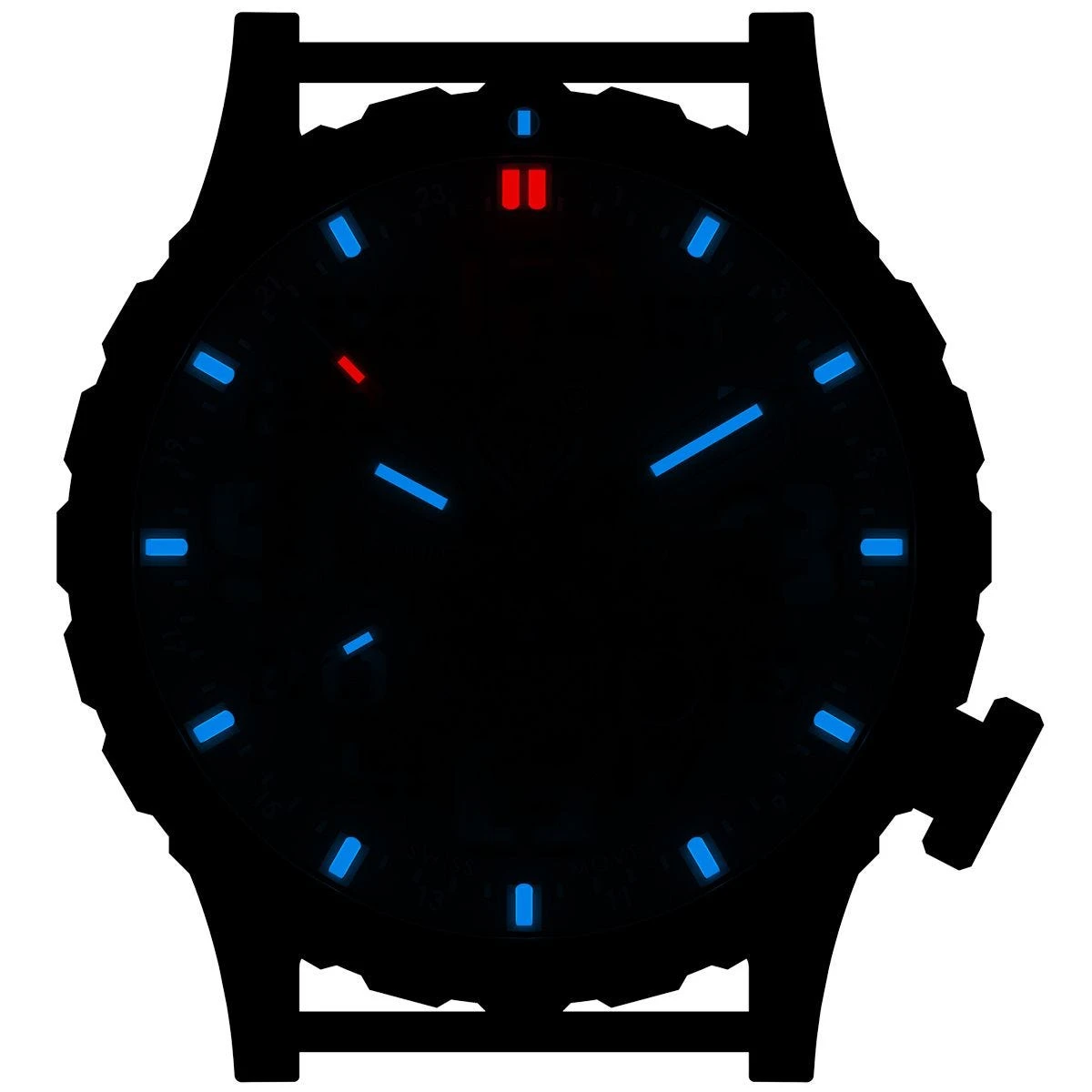 Hazard 4 Heavy Water Diver Titanium Tritium Watch Blacktie White GMT Blue/Red 5 Hazard 4 Heavy Water Diver Titanium Tritium Watch Blacktie White GMT Blue/Red - Image 3