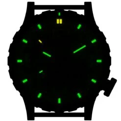 Hazard 4 Heavy Water Diver Titanium Tritium Watch Blacktie Yellow GMT Green/Yellow -Military1st Shop hazard 4 hwd watch blacktie b yellow gmt ggyg 003