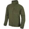 Helikon Alpha Hoodie Jacket Grid Fleece Olive Green