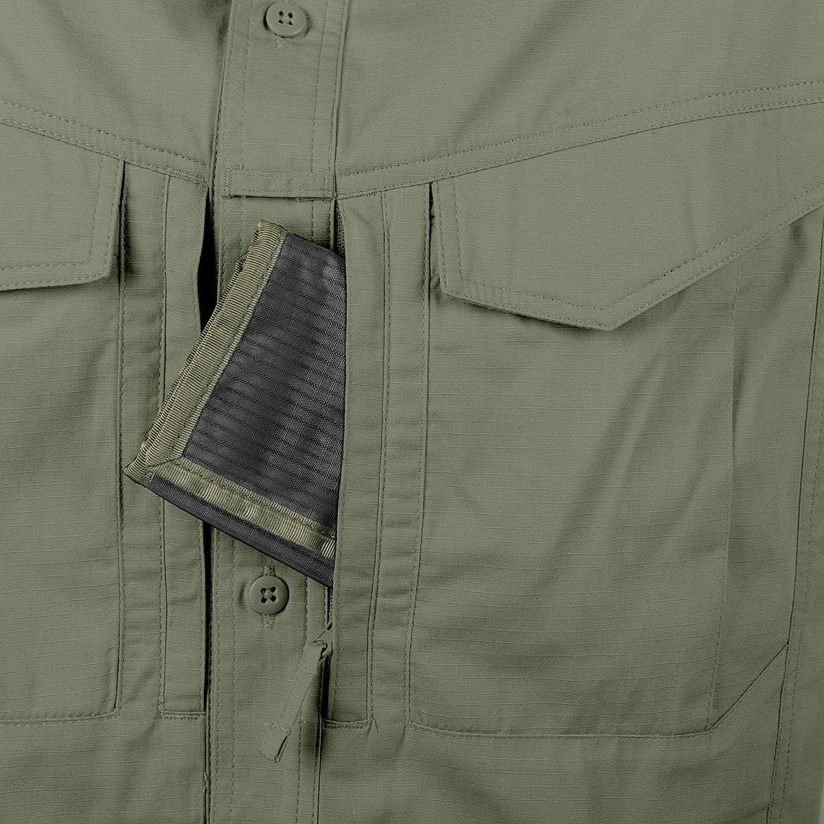 Helikon Defender Mk2 Long Sleeve Shirt Olive Green 6 Helikon Defender Mk2 Long Sleeve Shirt Olive Green - Image 4