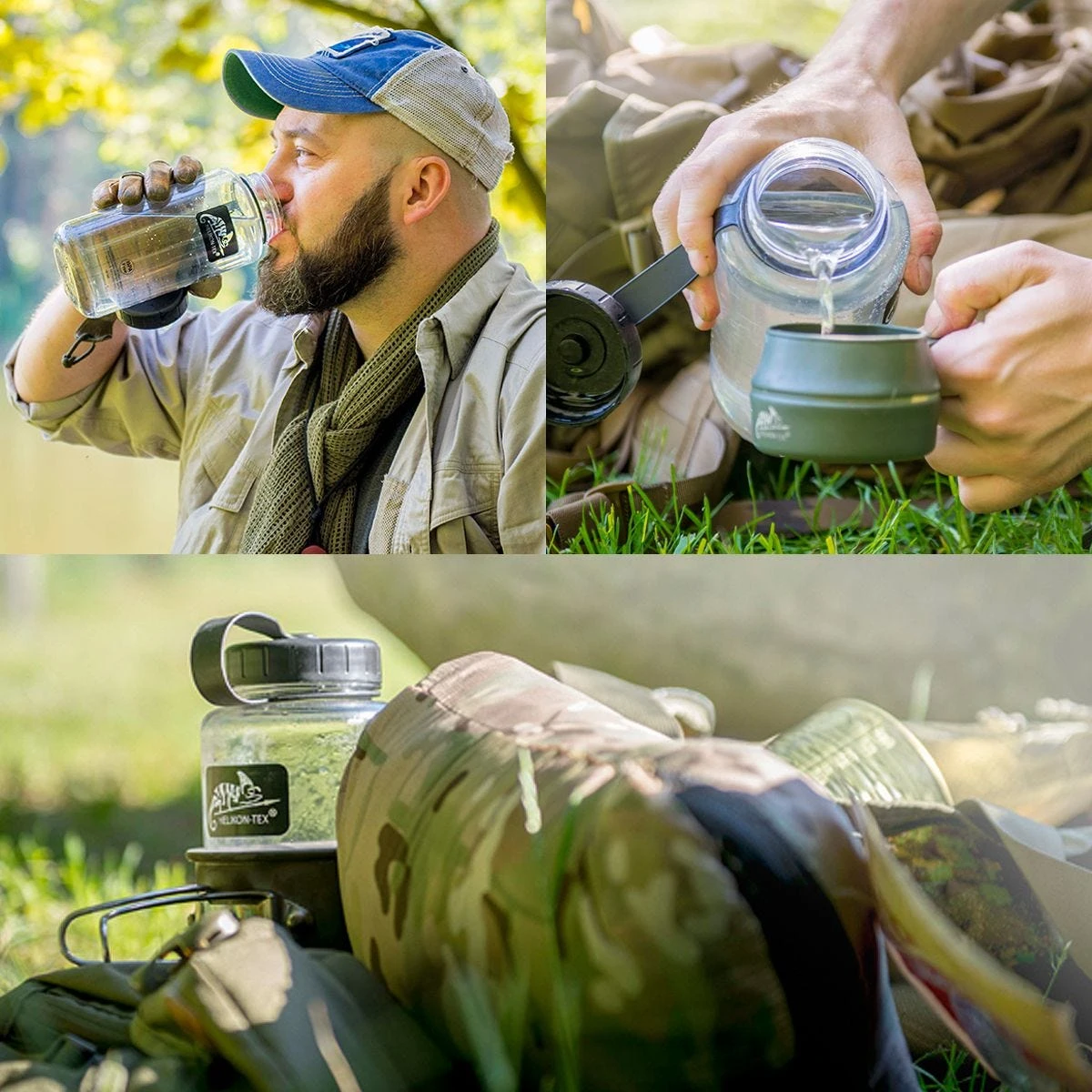 Helikon Tritan Bottle Wide Mouth 1 Litre Clear 4 Helikon Tritan Bottle Wide Mouth 1 Litre Clear - Image 2