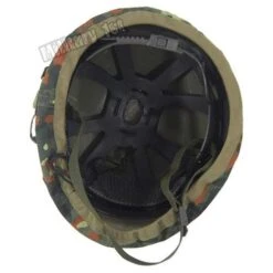 Plastic Helmet With Flecktarn Camo Cloth Cover -Military1st Shop helmet fleck4 1