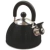 Highlander Forces Deluxe Stainless Steel Whistling Kettle Black