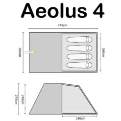 Highlander Aeolus 4 Tent Rock Grey -Military1st Shop highlander aeolus 4 airpole tech tent Rock Grey ALL 2