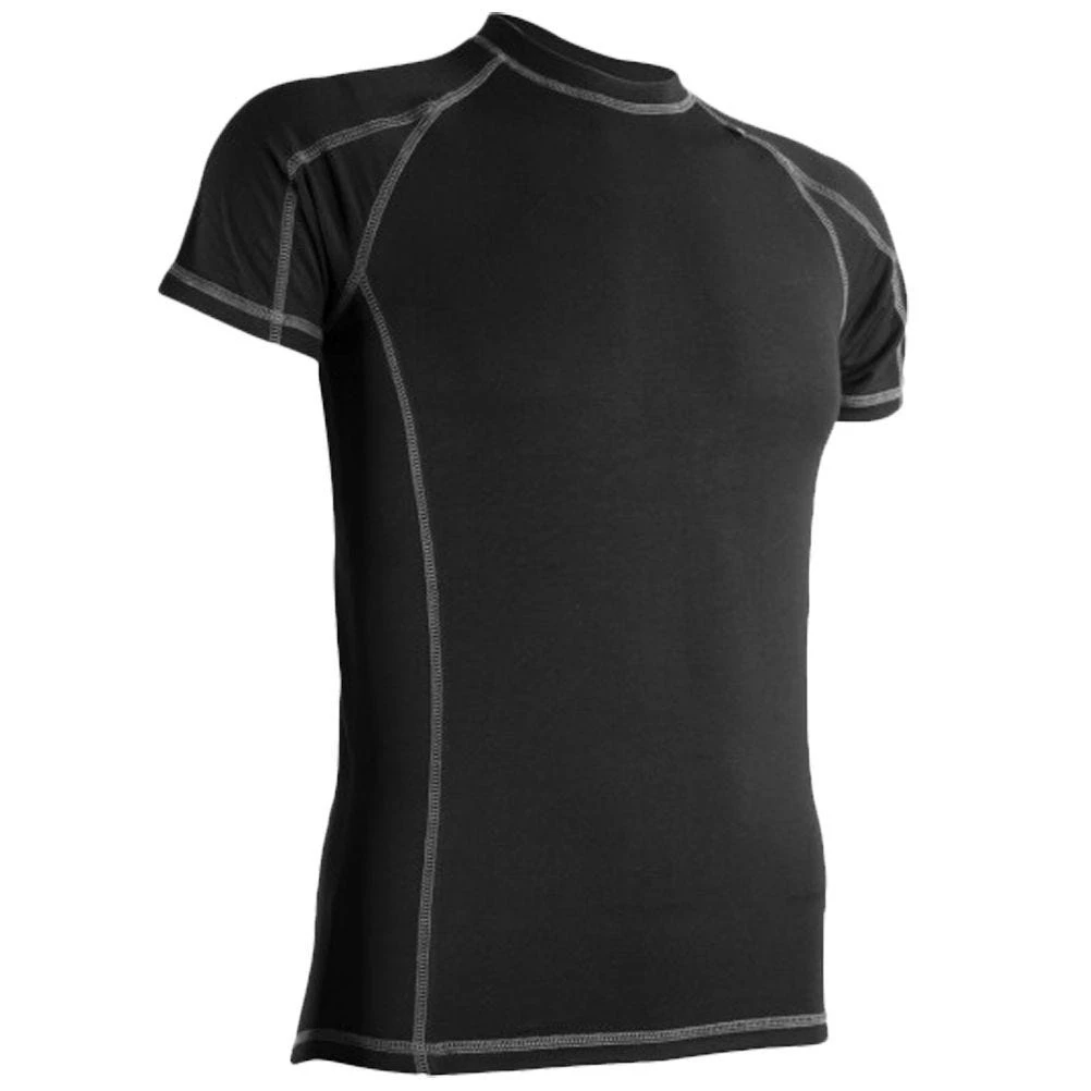 Highlander Men's Bamboo 190 Short Sleeve Top Black 3 Highlander Men's Bamboo 190 Short Sleeve Top Black