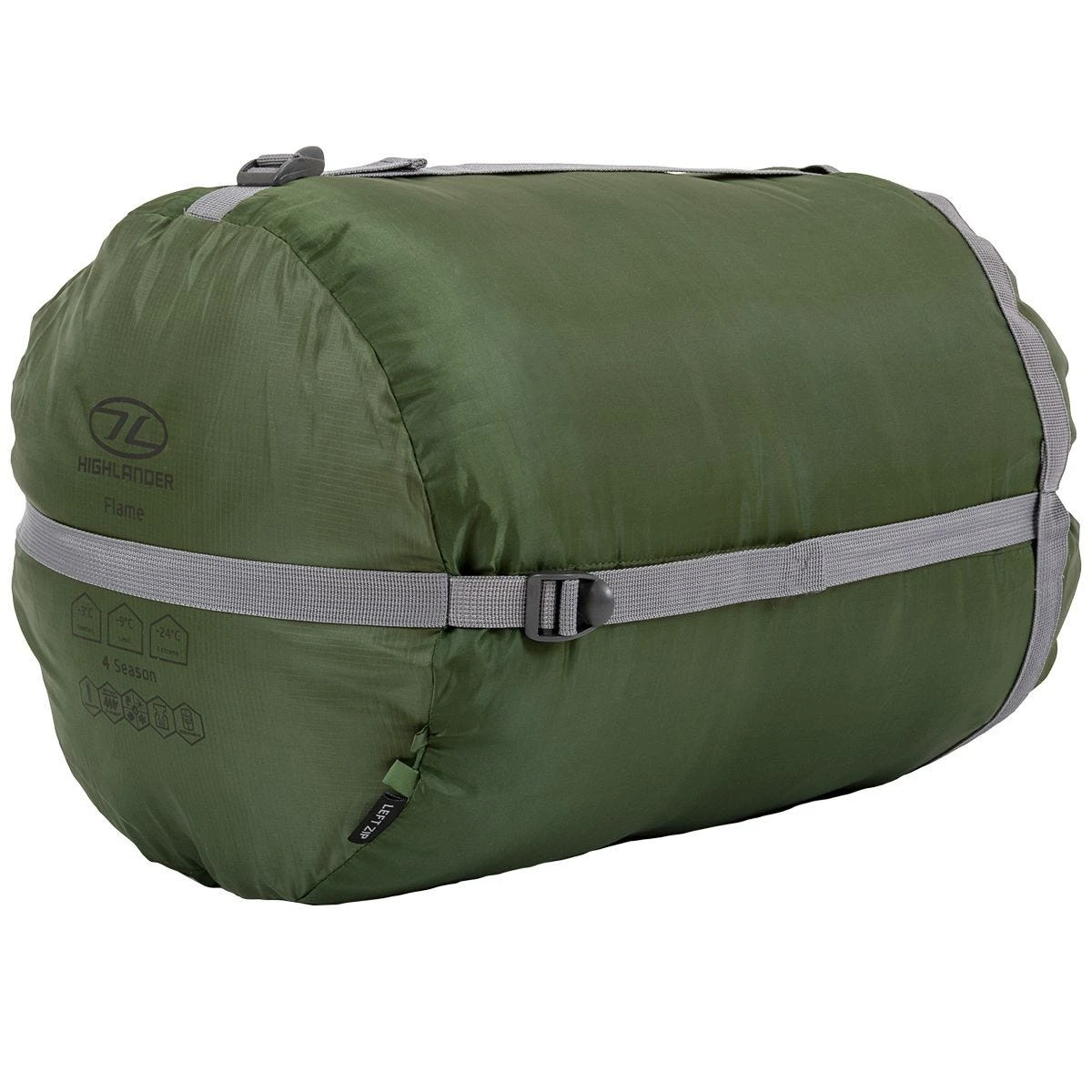 Highlander Forces Phoenix Flame 400 Mummy Sleeping Bag Olive Green 6 Highlander Forces Phoenix Flame 400 Mummy Sleeping Bag Olive Green - Image 4