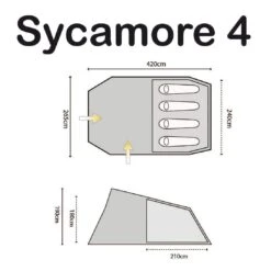 Highlander Sycamore 4 Tent Meadow/Spring Green 7 Highlander Sycamore 4 Tent Meadow/Spring Green -Military1st Shop highlander sycamoe 4 1