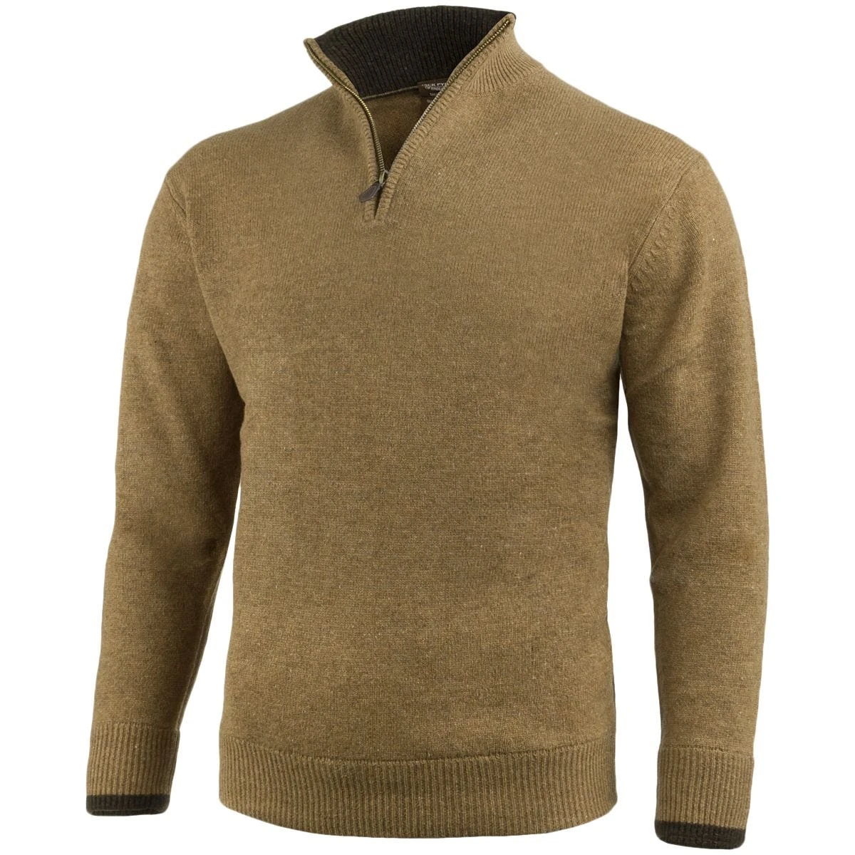 Jack Pyke Ashcombe Zip Neck Pullover Barley 3 Jack Pyke Ashcombe Zip Neck Pullover Barley
