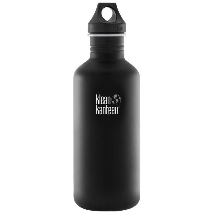 Klean Kanteen Classic 1182ml Bottle With Loop Cap Shale Black 3 Klean Kanteen Classic 1182ml Bottle With Loop Cap Shale Black