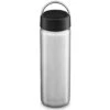 Klean Kanteen Wide Mouth 800ml Bottle With Loop Cap Brushed Stainless -Military1st Shop klean kanteen wide 800 loop CAP brushed stainless NEW K27WSSL