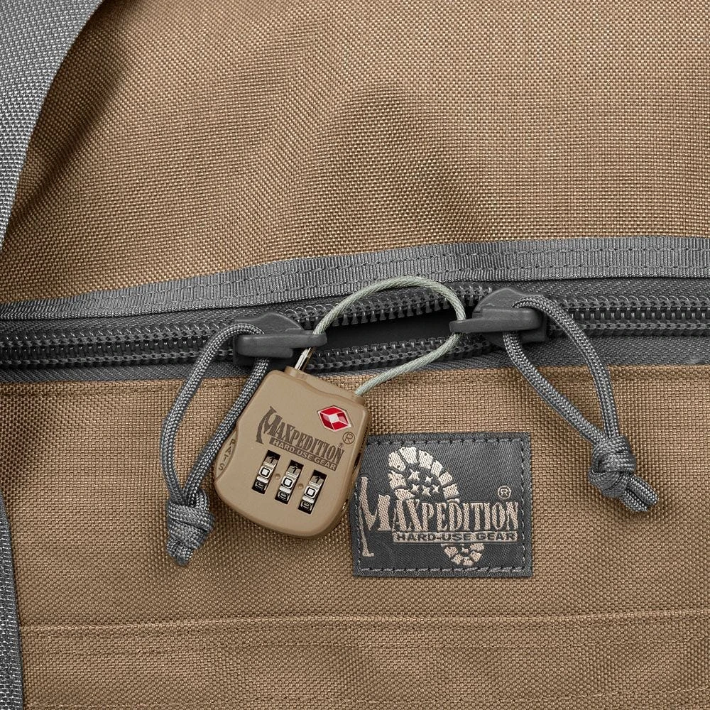 Maxpedition Tactical Luggage Lock Khaki 6 Maxpedition Tactical Luggage Lock Khaki - Image 4