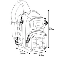 Maxpedition Edgepeak Ambidextrous Sling Pack Grey 5 Maxpedition Edgepeak Ambidextrous Sling Pack Grey -Military1st Shop maxpedition edgepeak size 5