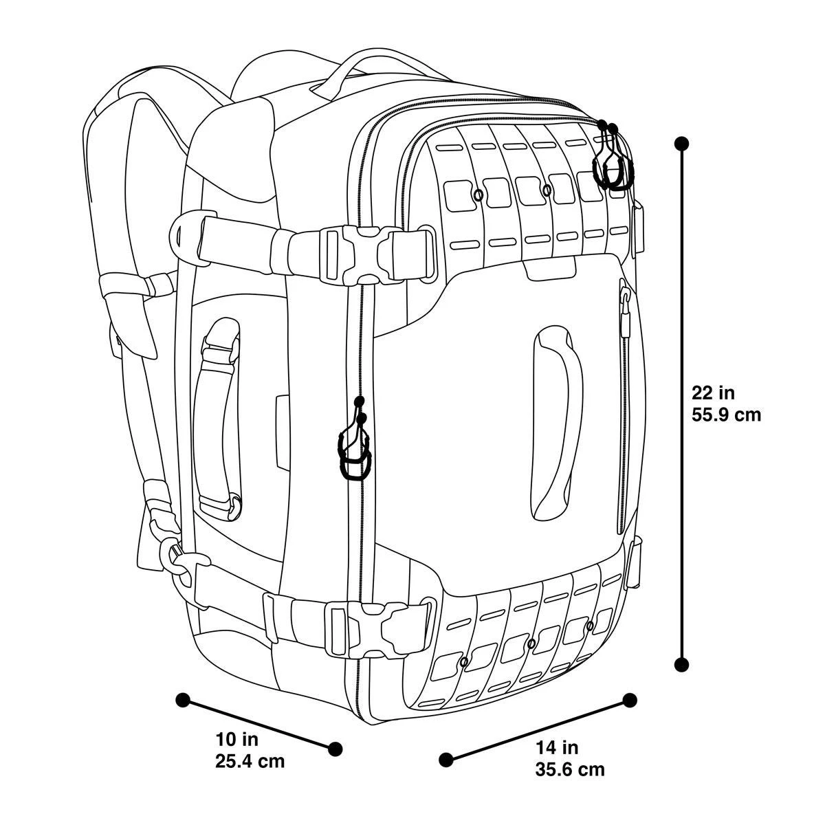 Maxpedition Ironcloud Adventure Travel Bag Black 4 Maxpedition Ironcloud Adventure Travel Bag Black - Image 2