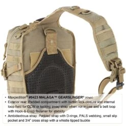 Maxpedition Malaga Gearslinger Black -Military1st Shop maxpedition malaga gearslinger 0423K 2 2