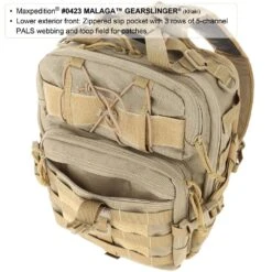 Maxpedition Malaga Gearslinger Black -Military1st Shop maxpedition malaga gearslinger 0423K 4 2