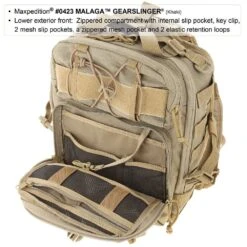 Maxpedition Malaga Gearslinger Black -Military1st Shop maxpedition malaga gearslinger 0423K 5 2