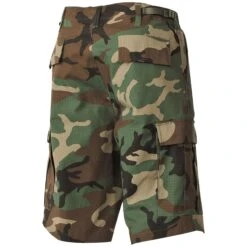 MFH US BDU Bermuda Shorts Ripstop Woodland -Military1st Shop mfh bdu shorts woodland 2 1