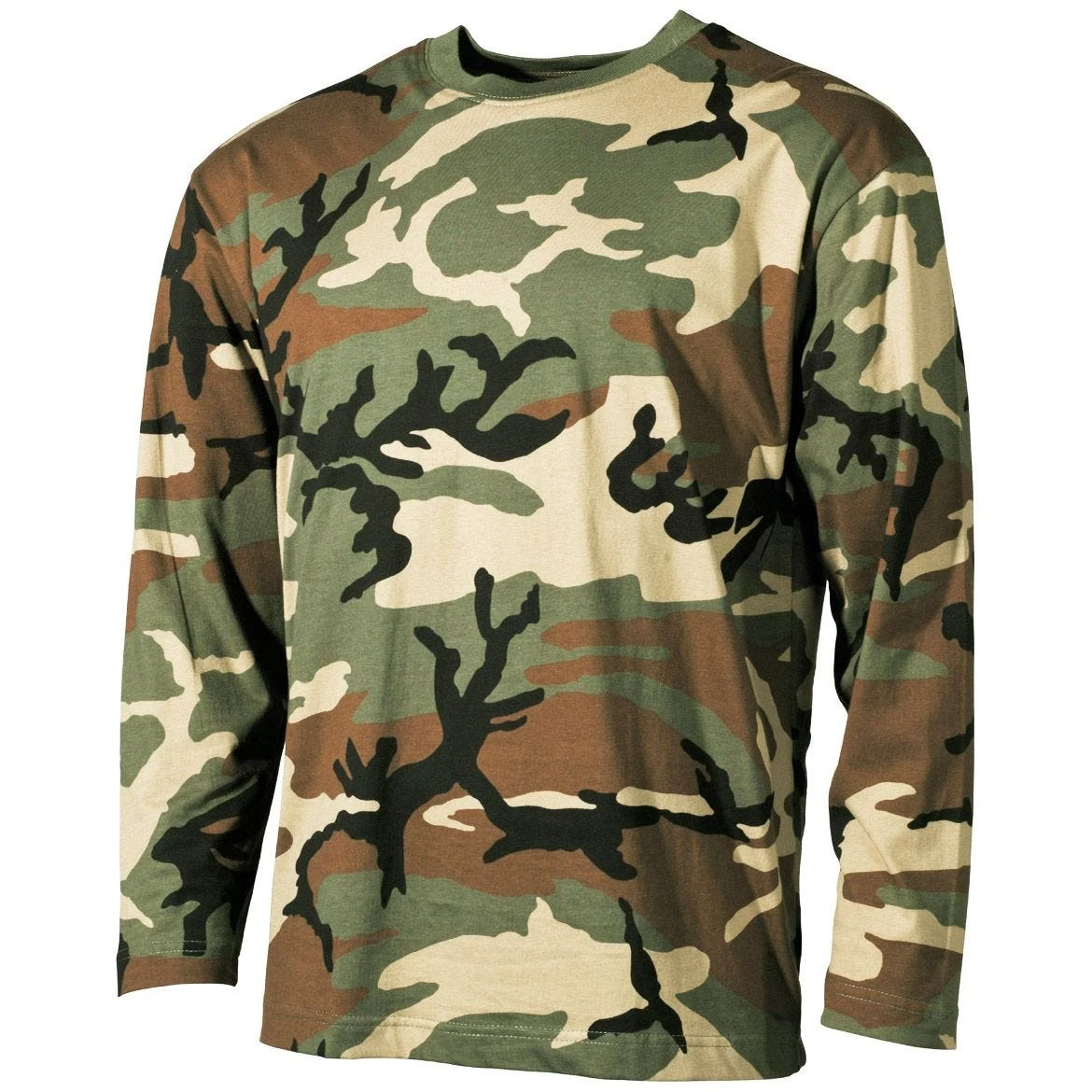 MFH Long Sleeved T-shirt Woodland 3 MFH Long Sleeved T-shirt Woodland
