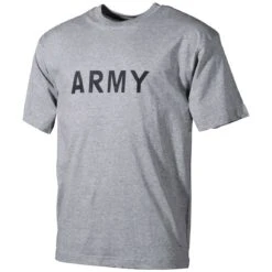 MFH T-shirt Grey With Army Print