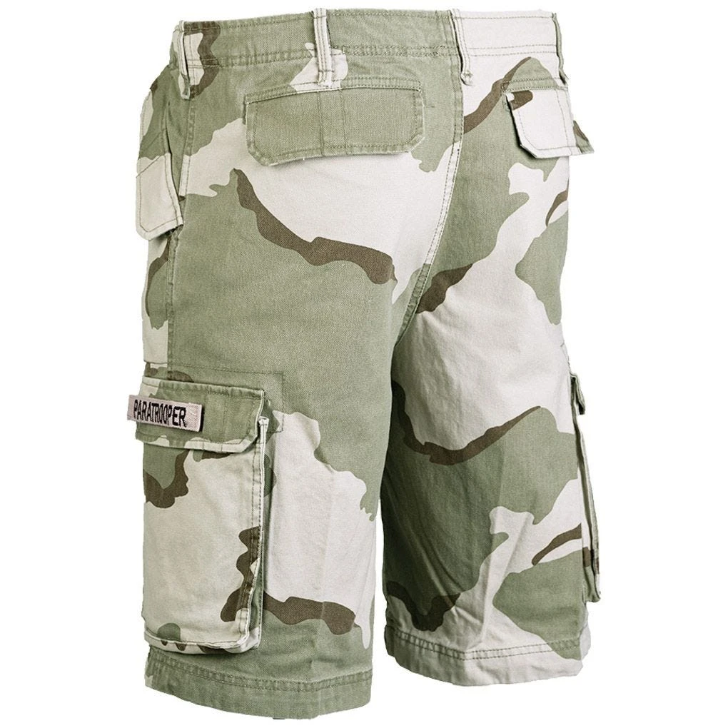 Mil-Tec Paratrooper Cargo Shorts Prewashed 3-Colour Desert 4 Mil-Tec Paratrooper Cargo Shorts Prewashed 3-Colour Desert - Image 2