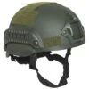 Mil-Tec US Combat "M.I.C.H. 2002" Railed Helmet Olive -Military1st Shop mil tec US MICH HELMET with RAILS OLIVE 1XX 1