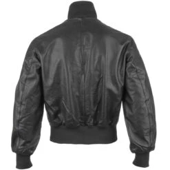 Mil-Tec German Army Leather Flight Jacket Black -Military1st Shop mil tec bw leather jacket NEW ALL 3 1