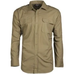 Mil-Tec RipStop Shirt Long Sleeve Coyote