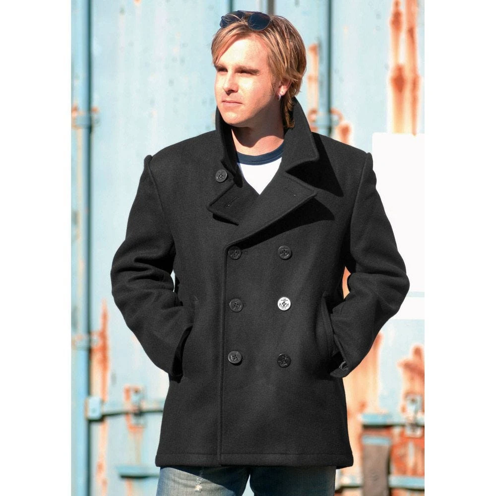 Mil-Tec US Navy Pea Coat Black 4 Mil-Tec US Navy Pea Coat Black - Image 2