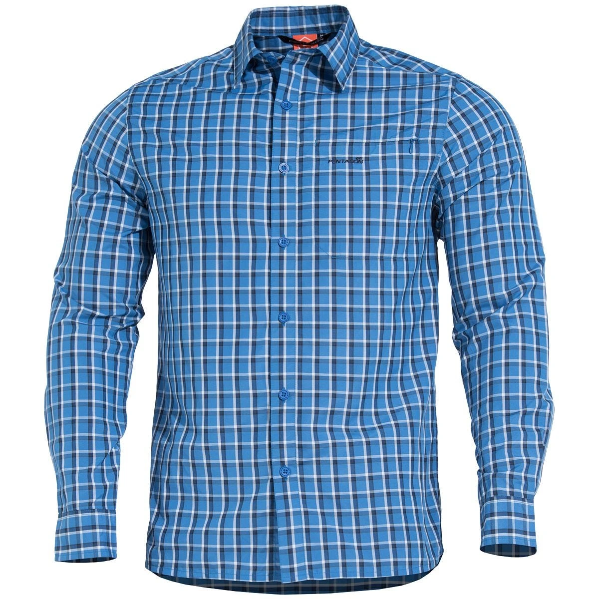 Pentagon Snoop Long Shirt Blue Checks 3 Pentagon Snoop Long Shirt Blue Checks