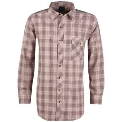 Propper Covert Button-Up Long Sleeve Shirt Barn Red Plaid