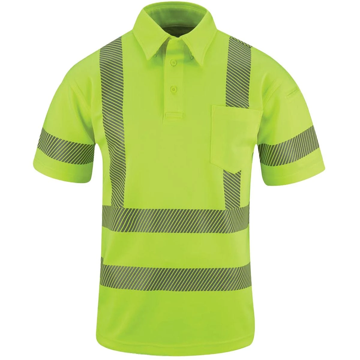 Propper I.C.E. ANSI III Men's Performance Polo Short Sleeve Hi-Viz Yellow 3 Propper I.C.E. ANSI III Men's Performance Polo Short Sleeve Hi-Viz Yellow