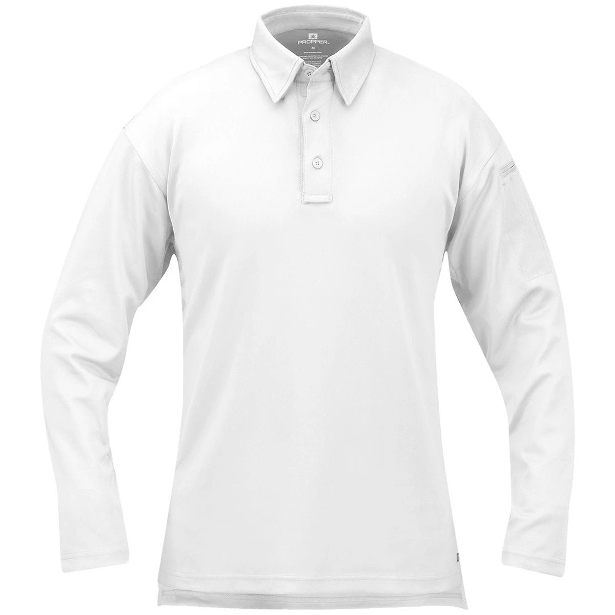 Propper I.C.E. Men's Performance Long Sleeve Polo White 3 Propper I.C.E. Men's Performance Long Sleeve Polo White