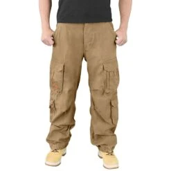 Surplus Airborne Vintage Trousers Coyote -Military1st Shop surplus airborne trousers beige 3bb 1