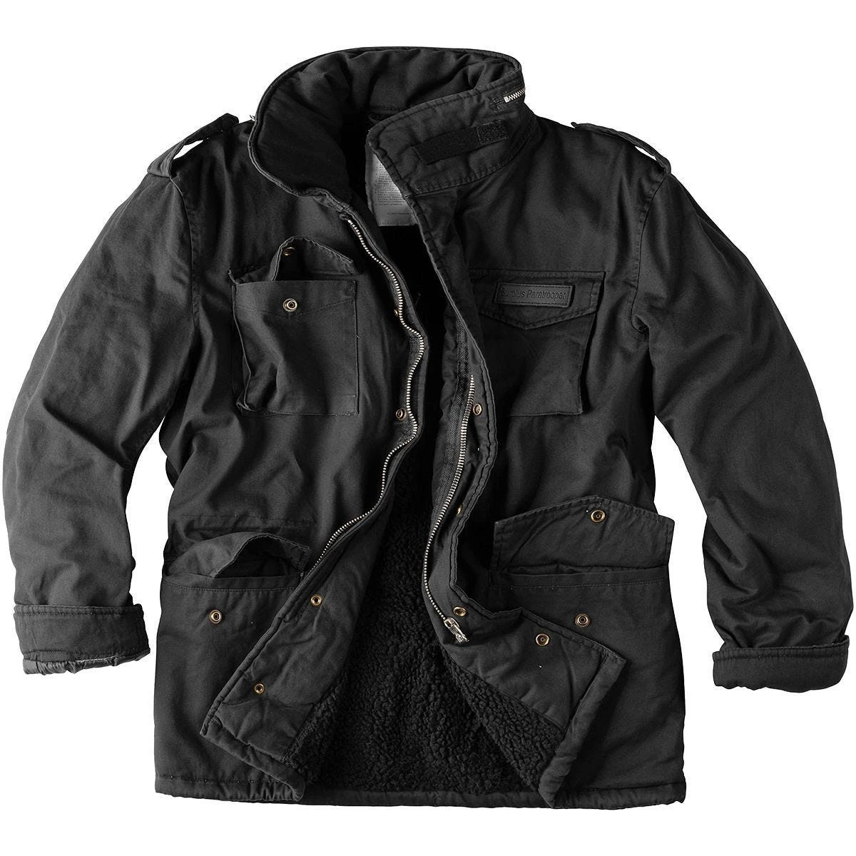 Surplus Paratrooper Winter Jacket Black Washed 3 Surplus Paratrooper Winter Jacket Black Washed
