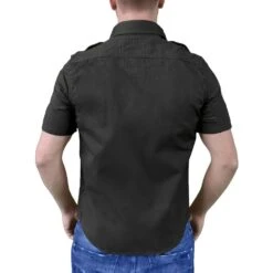 Surplus Raw Vintage Short Sleeve Shirt Black -Military1st Shop surplus raw vintage shirt short black 4b 2