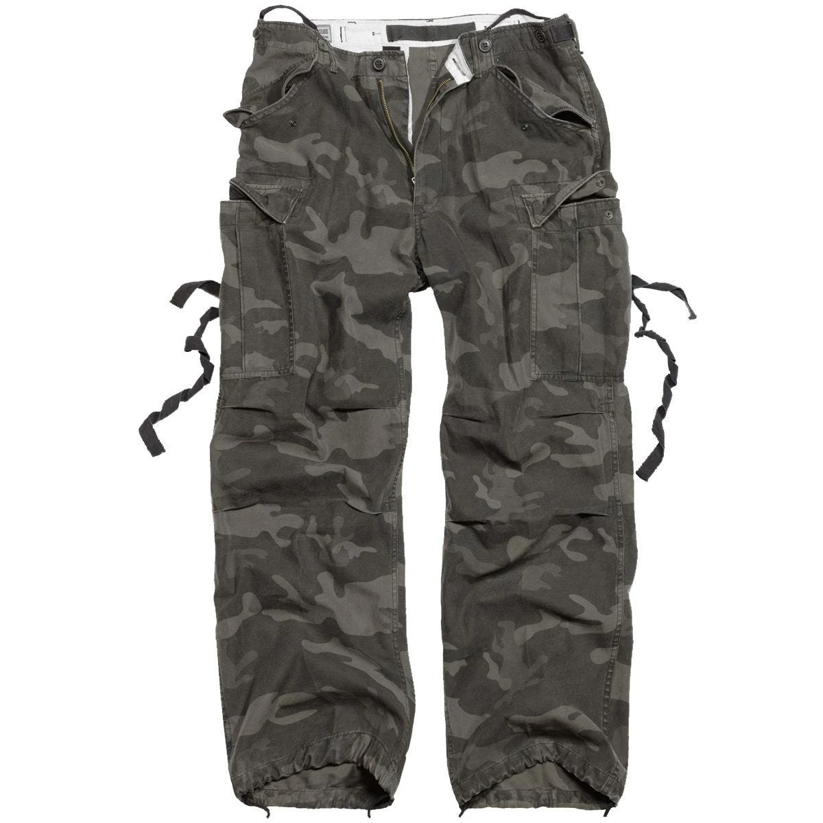 Surplus Vintage Fatigues Trousers Black Camo