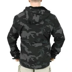 Surplus Windbreaker Jacket With Zipper Black Camo -Military1st Shop surplus windbreaker zipper black camo ALL 5