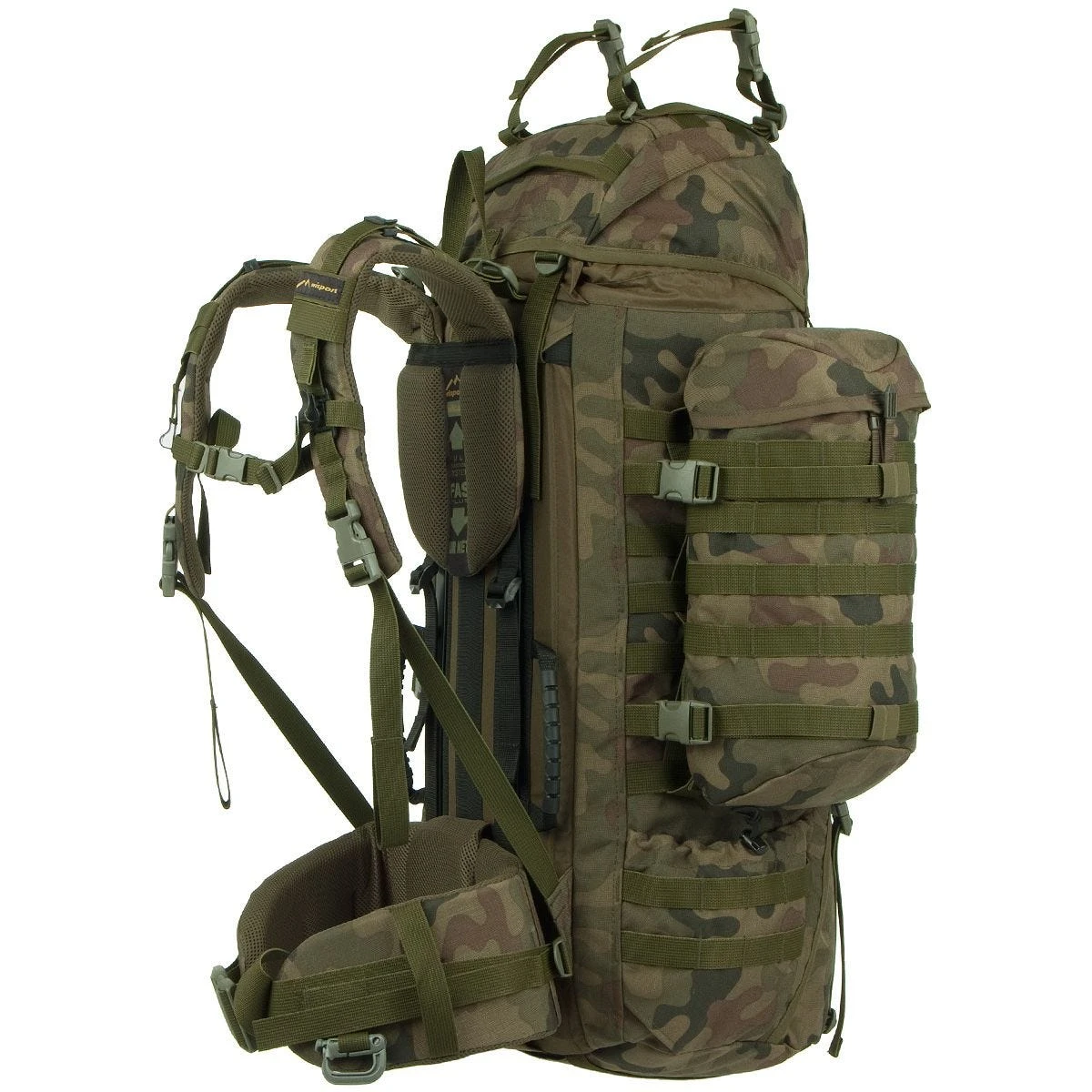 Wisport Raccoon 85L Rucksack Polish Woodland 4 Wisport Raccoon 85L Rucksack Polish Woodland - Image 2