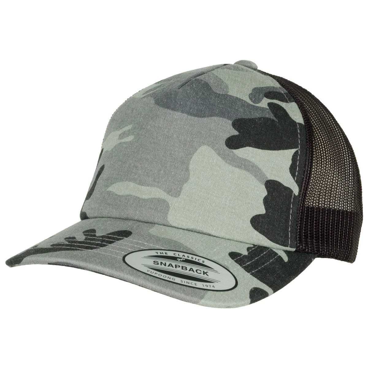 YP Camo Trucker Cap Dark Camo/Black 5 YP Camo Trucker Cap Dark Camo/Black - Image 3