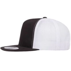 YP Classics Trucker 2-Tone Cap Black/White -Military1st Shop yp classic trucker 2 tone cap black white 004 1